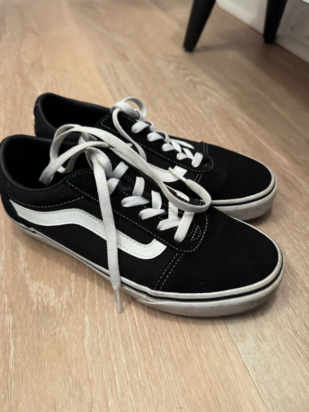Vans Low-Top Skate Sneakers with White Stripe